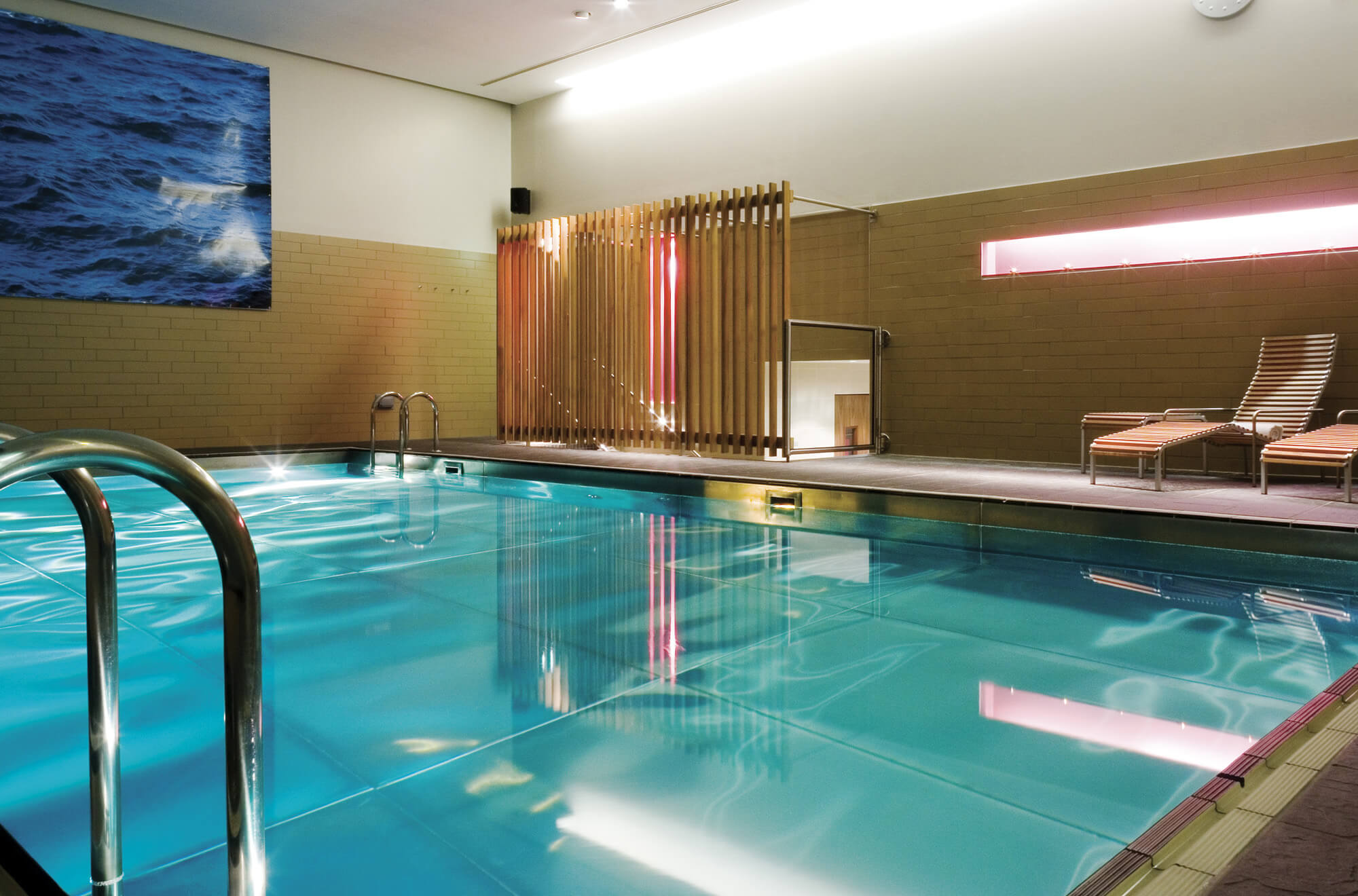 Indoor swimming pool at Apex Grassmarket Hotel