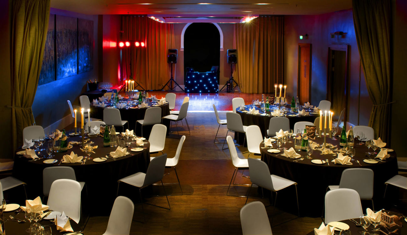 Waterloo Suite at Apex Waterloo Place Hotel set up for private function with tablecloths