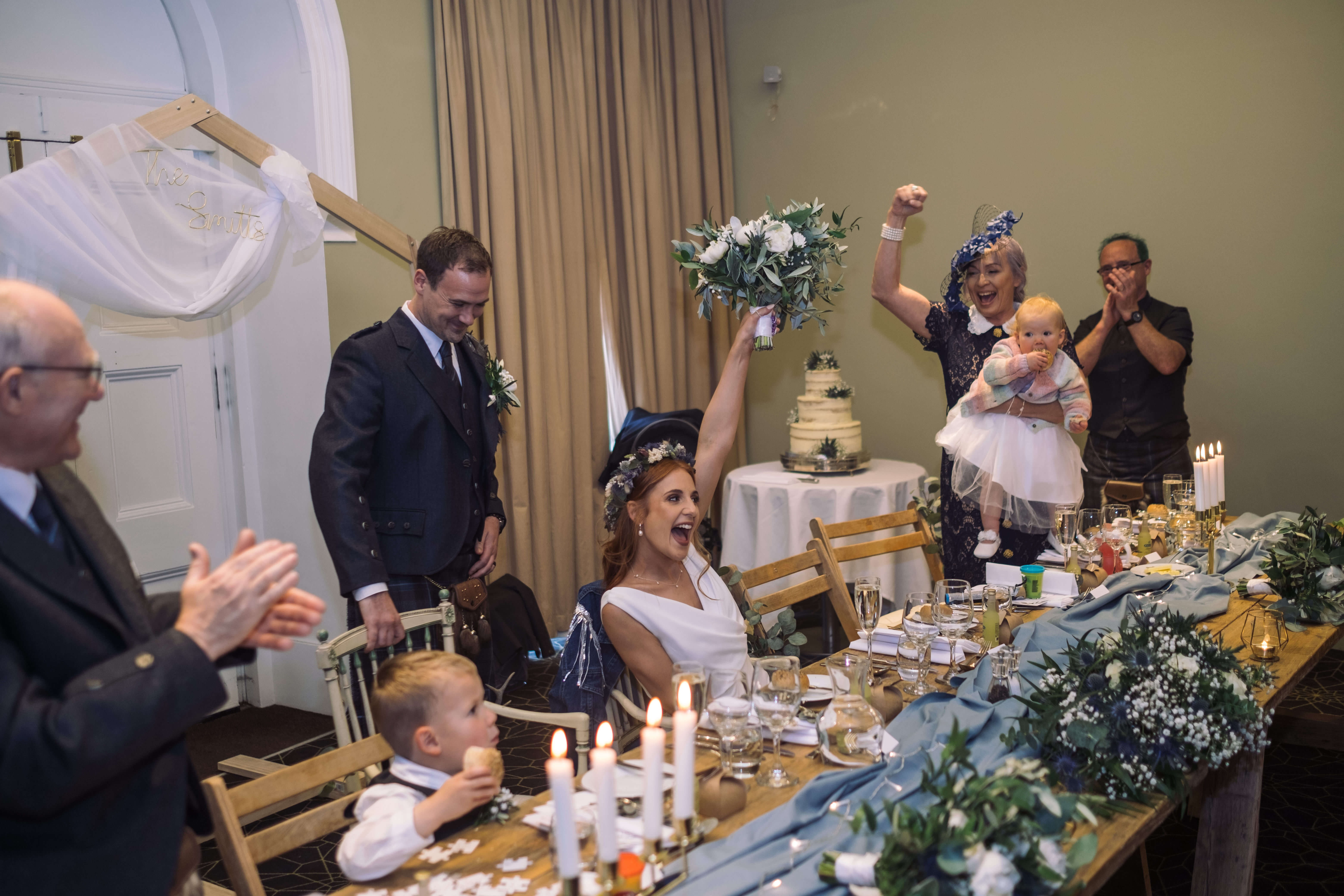 Couple Just Married Celebrations